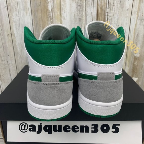 Air Jordan 1 Mid Smoke Grey Green - Picture 5 of 6